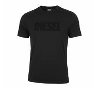 DIESEL Men T-Shirt T-Diegor-Big-Crew L Black Raised Logo Crew Neck Short Sleeve