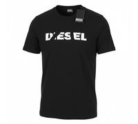DIESEL Men T-Shirt T-Just 250232 Off XL Black Crew Neck Tricot Short Sleeve