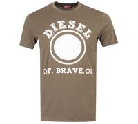 Diesel Mens 1976 Varsity Logo Ivy Green T-Shirt - Size X-Large