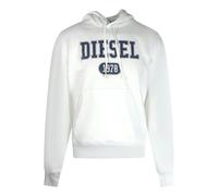 Diesel Mens 1978 Bold Logo Hoodie - White - White - L