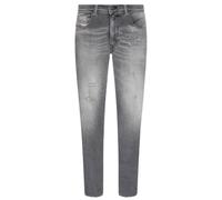 Diesel Mens 1979 Sleenker Faded Frayed Edge Jeans (Grey Denim) - Size 30R