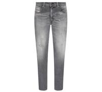 Diesel Mens 1979 Sleenker Frayed Grey Faded Denim Jeans Cotton - Size 32W/32L