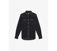 Diesel Mens 2 Vega Patch-pocket Regular-fit Denim Overshirt S