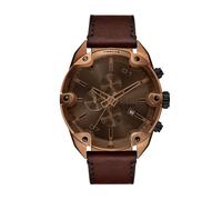 Diesel Men's Analog Quartz Watch with Leather Strap DZ4698