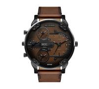 Diesel Men's Analog Quartz Watch with Leather Strap DZ7492