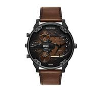 Diesel Men's Analog Quartz Watch with Leather Strap DZ7492