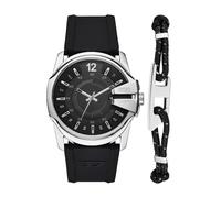 Diesel Men's Analog Quartz Watch with Silicone Strap DZ4700SET