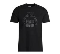Diesel Men's Black T-Shirt A12248, Black, L