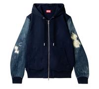 Diesel Mens Blue Denim Sleeved Jacket - Size Medium