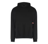 Diesel Mens Bold Graphic Design On Back Black Hoodie Cotton - Size Medium