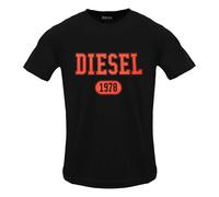 (M, Black) Diesel Mens Caviar Logo T-Shirt