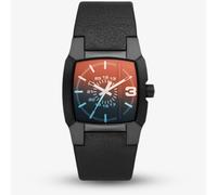 Diesel Watches Diesel Gents Cliffhanger Black Leather Strap Watch