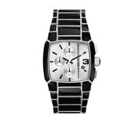 Diesel Cliffhanger Chronograph Black Lacquer and Stainless Steel Watch, One Colour, Men One Colour