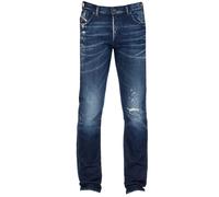 Diesel Mens D-Sark Dark Blue Desroyed Deinforced Jeans Cotton - Size 38W/32L