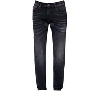 Diesel Mens D-Strukt Black Destroyed Reinforced Denim Jeans Cotton - Size 32W/32L