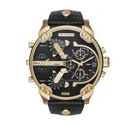 Diesel Mens Daddy 2.0 Chronograph Watch DZ7371 - Black/Gold Metal - One Size