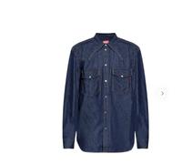 Diesel Men's Dark Blue Denim Shirt Authentic