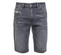 Diesel Mens Denim Slim Shorts - Black/Grey - 28L - Black/Grey - 99% Cotton/1% Elastane