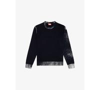 Diesel Mens Diesel K-Larence Contrast-Hem Long-Sleeve Cotton Jumper 9Xx M