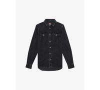 Diesel Mens Diesel Vega Patch-Pocket Regular-Fit Denim Overshirt 2 S
