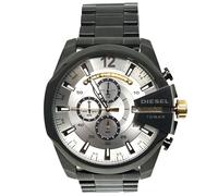 Diesel Mega Chief Watch for Men, Chronograph Movement with Stainless Steel Strap