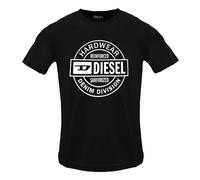 (S, Black Caviar) Diesel Mens Hardware Circle Logo T-Shirt