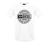 Diesel Mens Hardware Circle Logo T-Shirt - White - S - White