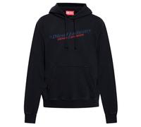 Diesel Mens Industry Denim Division Design Black Hoodie Cotton - Size Small