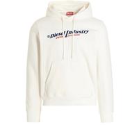 Diesel Mens Industry Denim Division Design White Hoodie Cotton - Size Small