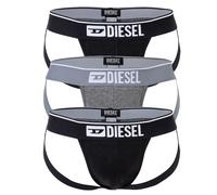 Diesel Men's Jockstrap 3 Pack - Umbr-Jockytrheepack, Thong Brief, Solid Color