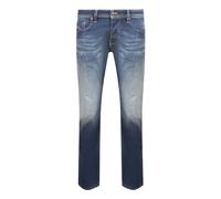 (34S, Dark Blue) Diesel Mens Larkee-X Stone Wash Straight Jeans