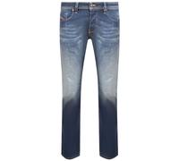 Diesel Men's Larkee-X Straight Fit Stone Washed Dark Blue Jeans | Size: 34S Diesel Blue 34S