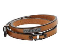 Diesel Men's Leather or synthetic with Collar pin closure bracelet