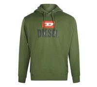 Diesel Mens Logo Hoodie - Green - Green - S