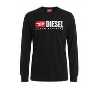 Diesel - Mens Longsleeve Logo T-Shirt Regular Fit Round Neck