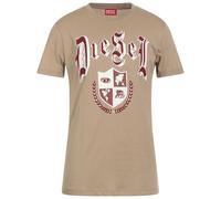 Diesel Mens Medieval Design Dune Beige T-Shirt - Size Small