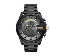 Diesel Watch for Men Mega Chief, Quartz Chronograph Movement, 59 mm Black Stainless Steel Case with a Stainless Steel Strap, DZ4479