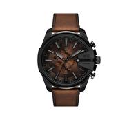 Diesel Mega Chief Slim Watch for Men, Chronograph Movement with Stainless Steel or Leather Strap