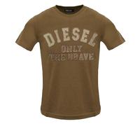Diesel Mens Monotone Logo Embossed T-Shirt SY1365