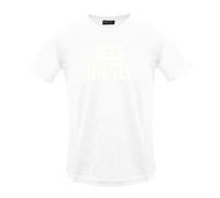 Diesel Mens Monotone Logo T-Shirt - Bright White - M - Bright White