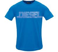 (M, Blue Sapphire) Diesel Mens Monotone Logo T-Shirt