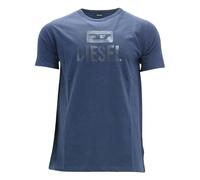 Diesel Mens Monotone Logo T-Shirt - Total Eclipse - S - Total Eclipse