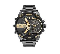 Diesel Men's Mr. Daddy Chronograph, Gunmetal Stainless Steel Watch, Grey, Men Grey