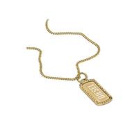 Diesel Men's Necklace, Stainless Steel Dog Tag Necklace