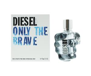 Diesel Mens Only The Brave Eau de Toilette 75ml Spray For Him - Orange - One Size