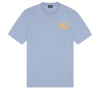 Diesel Mens Oval DS Logo Stonewash Blue T-Shirt Cotton - Size Small