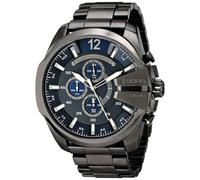 Diesel Mens Oversize Mega Chief Chronograph Watch Black Strap DZ4329