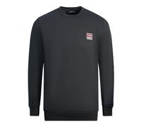 Diesel Mens Patch Logo Black Sweatshirt Cotton - Size X-Small