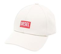 Diesel Mens Patch Logo White Cap Cotton - Size Small