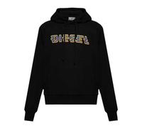 Diesel Mens Pixel Logo Hoodie - Black - Black - S - 60% Cotton/40% Polyester